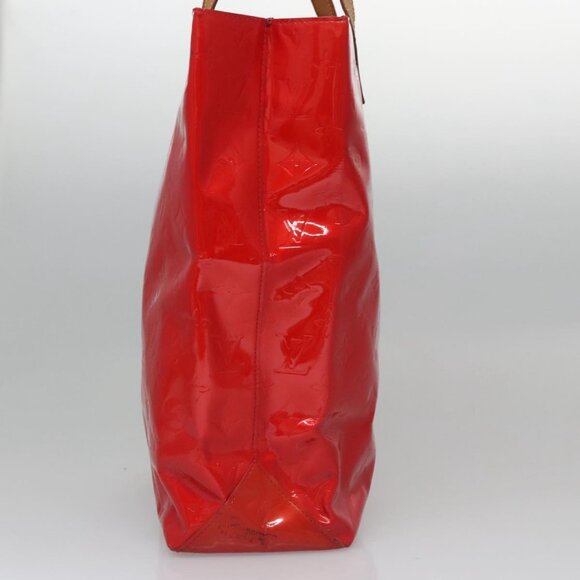LOUIS VUITTON Monogram Vernis Reade MM Hand Bag Red Rouge M91086 LV Auth BD284 - Picture 4 of 16